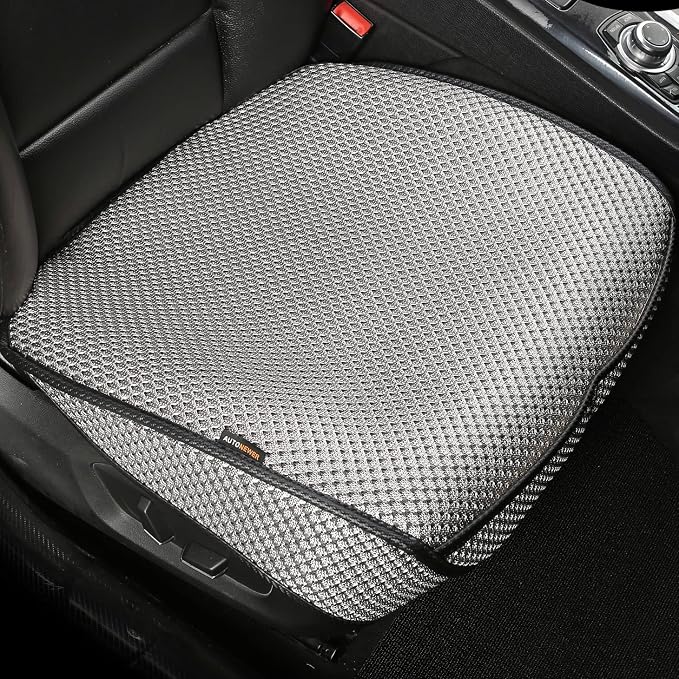 Auto Newer Breathable Universal Four Seasons Car Seat Covers，Luxury Car Seat Cushion ，Protectors for Front Seat Bottoms,Compatible with 95% Vehicles， Fit for Cars Truck SUV Sedan (Grey,1PC)