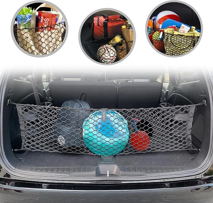 Envelope Automotive Elastic Trunk Mesh Cargo Net for Honda Pilot 2016-2025 - Car Accessories - Premium Trunk Organizer and Storage - Cargo Net for SUV- Vehicle Carrier Organizer