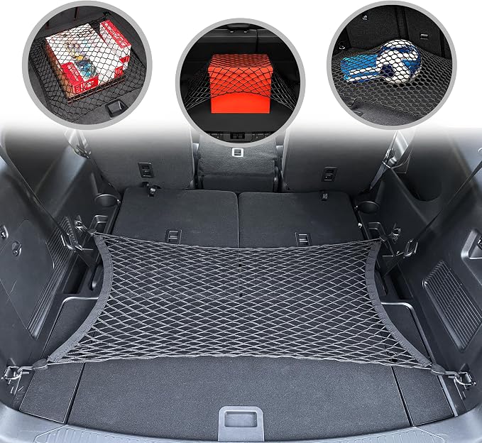 Floor Style Trunk Cargo Net for Ford Explorer Base ST XLT Limited 2020-2026 - Car Accessories - Premium Trunk Organizers and Storage - Cargo Net for SUV - Vehicle Carrier Organizer for Ford Explorer