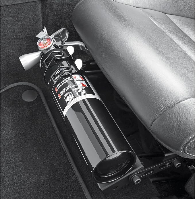 MaxOut ABC Fire Extinguisher for Vehicle, Marine & Home Safety | Car, Truck, Off-Road, UTV, RV, Boat | Refillable Dry Chemical | Mounting Bracket | UL Listed, USCG Approved | 2.5 lbs Red