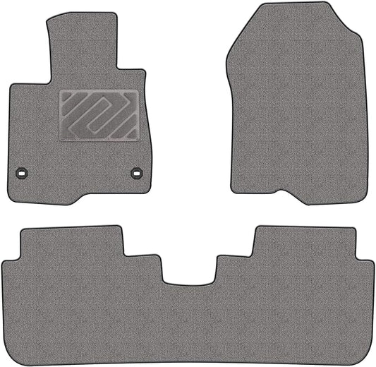 Carpet Floor Mats Fit for Honda CR-V 2023-2026 (Gasoline & Hybrid) | All Weather Custom Fit Floor Liners for CRV, 1st & 2nd Row, Gray
