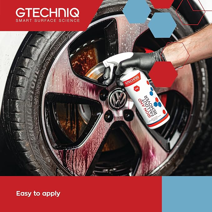 Gtechniq W6 Iron Removing Wheel & Paint Cleaner for Cars, 8.45 fl oz | Powerful Iron and Fallout Remover, Dissolves Contaminants Safely, Protects Paintwork and Wheels | Powerful Iron and Fallout Remover, Dissolves Contaminants Safely, Protects Paintwor...