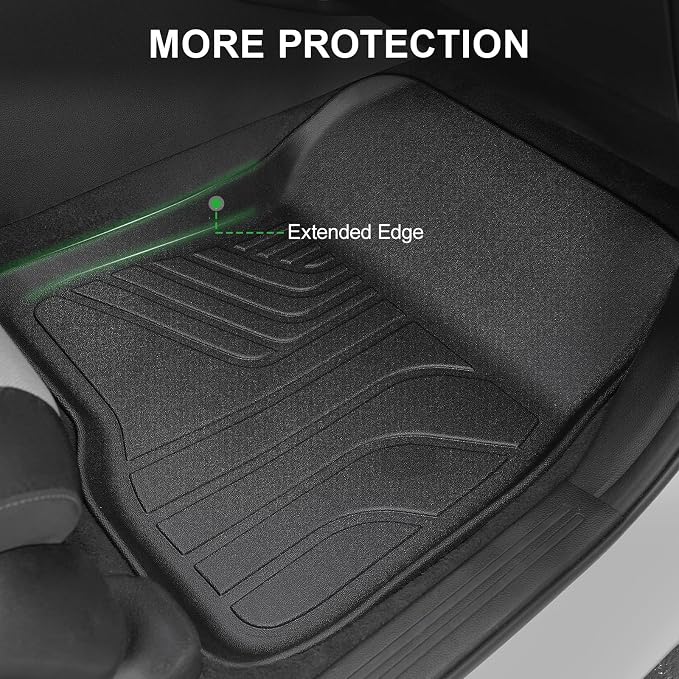 Floor Mats for 2023-2025 2026 Honda CRV (Include Gas and Hybrid), TPE All Weather Durable Floor Liners with Door Sill Guards for Honda CRV SE LX EX EX-L Sport Sport-L Touring HEV Accessories