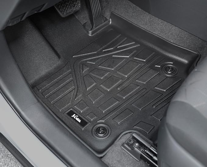 KARPAL Floor Mats for Toyota RAV4 2019-2025 (Include Hybrid), Custom Fit All Weather TPE Floor Liners, 1st & 2nd Row Mat, RAV4 Accessories