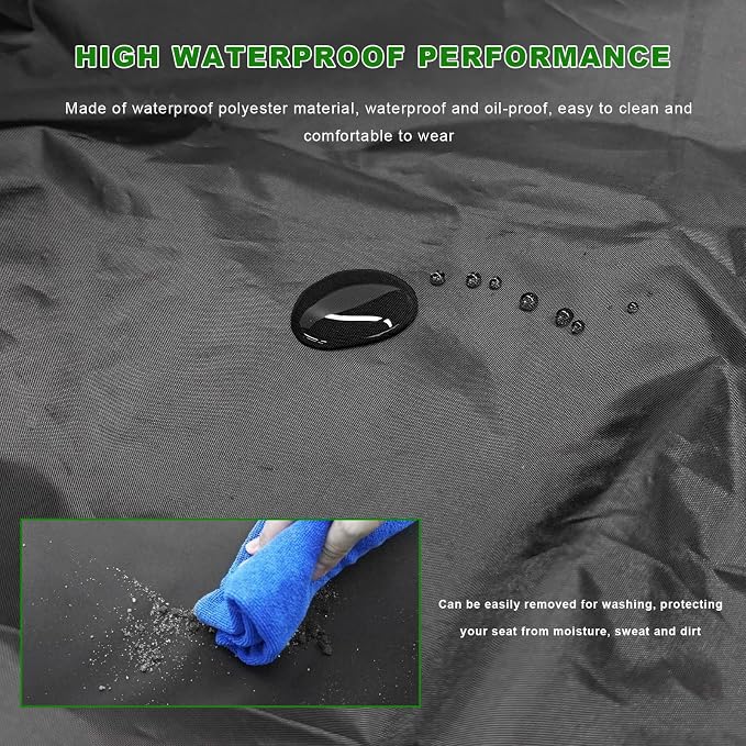 2 PCS Car Seat Cover Protector, Waterproof Covers Scratch-Proof Protector for Front Seats, Machine Washable Front Bucket Seat Protective Accessories for Post Gym Workout