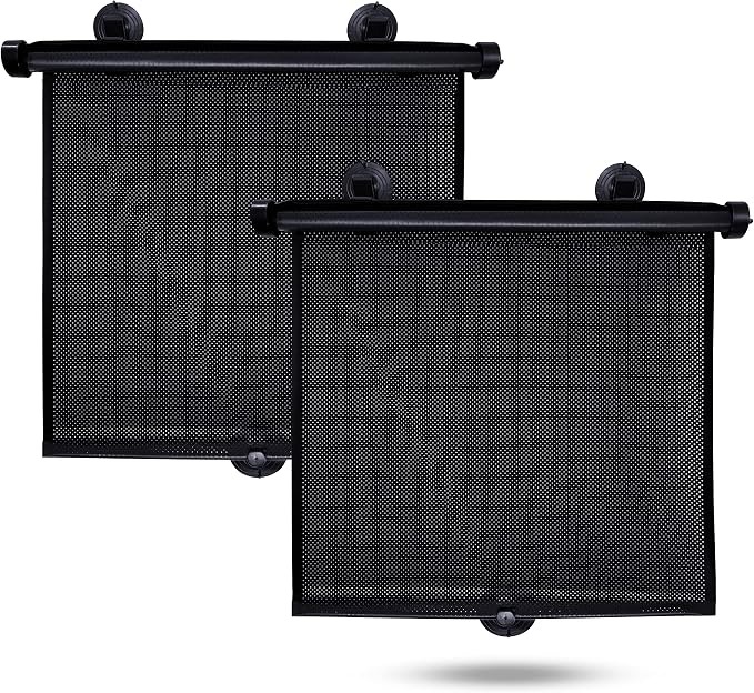 EcoNour Car Window Shades for Windows (2 Pack) | Shade Automotive Interior Sun Protection Large Offers Complete from UV Rays and Glare 18" x 20"