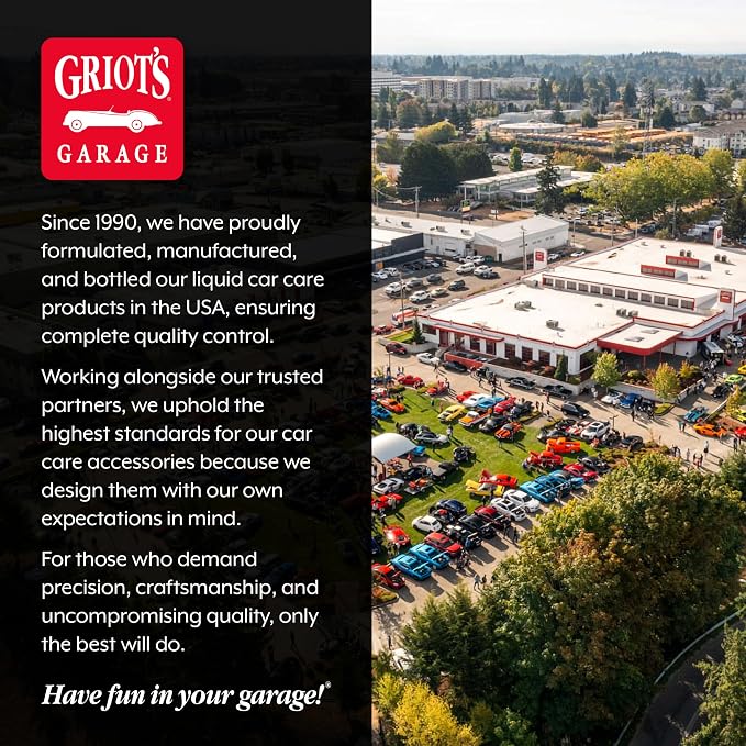 Griots Garage Ceramic Liquid Wax for Car Polishing and Detailing, High-Gloss Shine and Hydrophobic, Self-Cleaning Coating for Auto Paint, 10909, 16oz