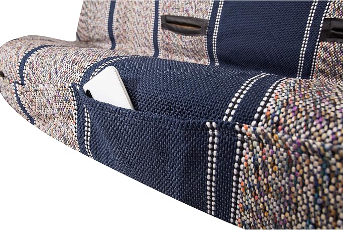 West Coast Auto Universal Baja Saddle Blanket Bench Full Size Seat Cover Fits Ford, Chevrolet, Dodge, and Full Size Pickup Trucks (Blue)