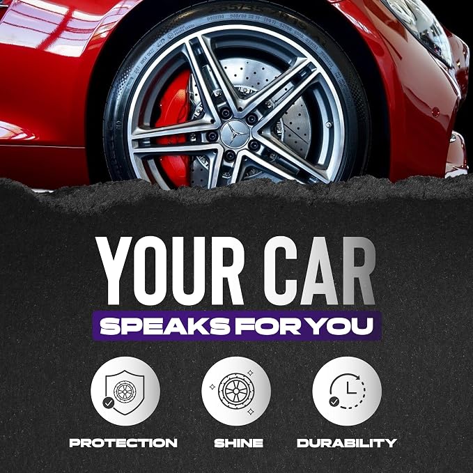 Cristal Products Untouchable Tire Shine Spray Crazy Ice (12 Pack) – Wet Look Tire Shine, No Sling, Long Lasting Car Tire Shine, Easy No Touch Application