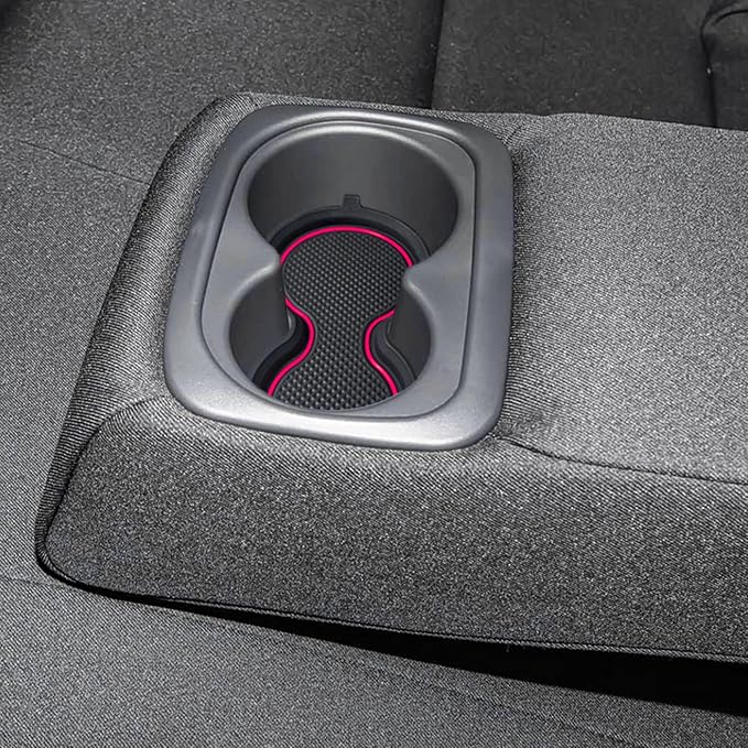 for Honda Civic Accessories 2026 2025 2024 2023 2022 Cup Holder Inserts Center Console Liner 3D Silicone Cup Holder Coaster Protector Mat Pad Non-Slip Interior Decoration for Civic 3Pcs (Pink)