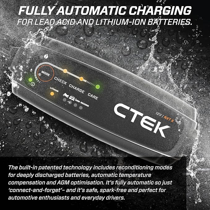 CTEK 40-658 NXT 5 Fully Automatic 4.3 amp Battery Charger and Maintainer 12V