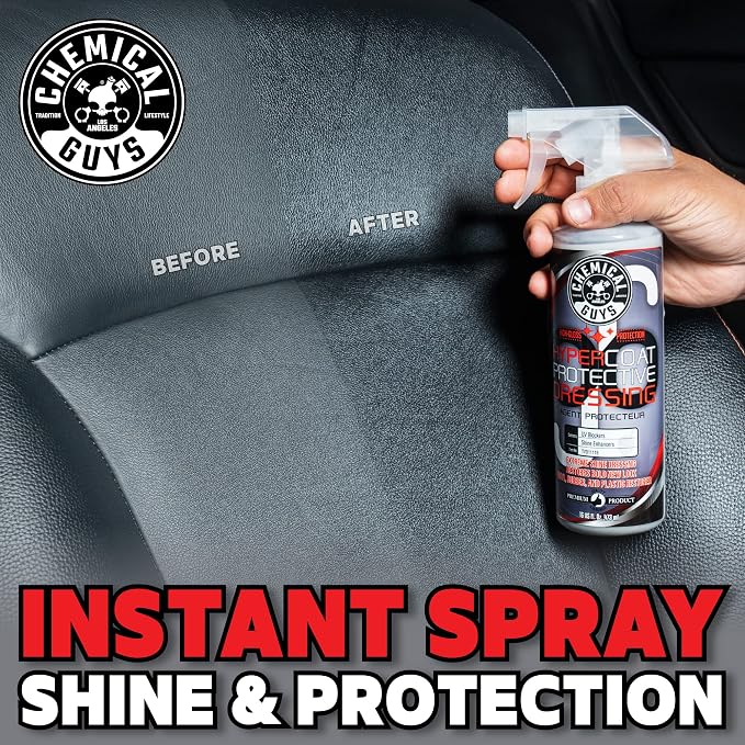 Chemical Guys, G6 HyperCoat High Gloss Dressing for Tires & Trim, 16 oz | High-gloss dressing revives vinyl, rubber, plastic, tires and trim with shine and a protective satin layer