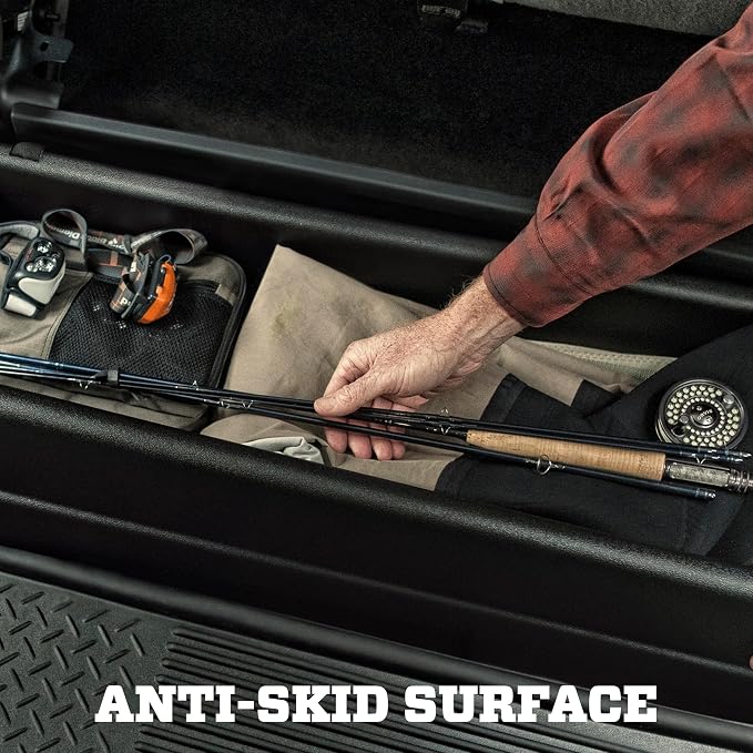 Husky Liners — Under Seat Storage Box | Fits 2014-2018 Chevrolet Silverado/GMC Sierra 1500, 2015-2019 Chevrolet Silverado/GMC Sierra 2500/3500 HD Crew Cab - Black| 09031