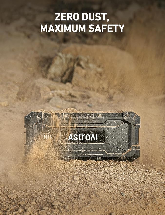 AstroAI S8 Ultra Car Jump Starter, 4000A Safe 12V Battery Booster Pack (All Gas/12L Diesel), Portable Jump Box with Smart Jumper Cables, Type-C/USB, Flashlight, Rugged Protection & Storage Bag, Red