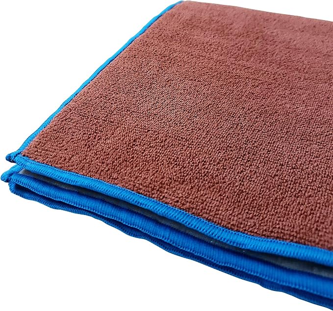 Premium Waterproof Seat Pad for Incontinence - Slip-Resistant, Ultra Absorbent Soft Microfiber 22 x 22 Inches - 5 Layer Design - for Adults, Kids and Pets, Brown/Blue
