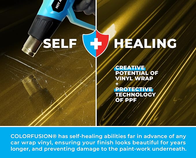 ColorFusion PPF by VViViD, Gloss Midnight Sun Dry Apply PPF Vinyl Car Wrap Roll 60ft x 5ft