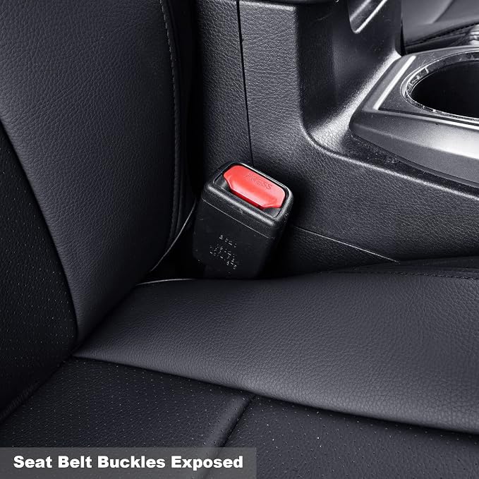 LUCKYMAN CLUB 2 Front Tacoma Seat Covers Custom Fit 2024 2025 Tacoma Crew Cab and Extended Cab (Black 2 pcs)