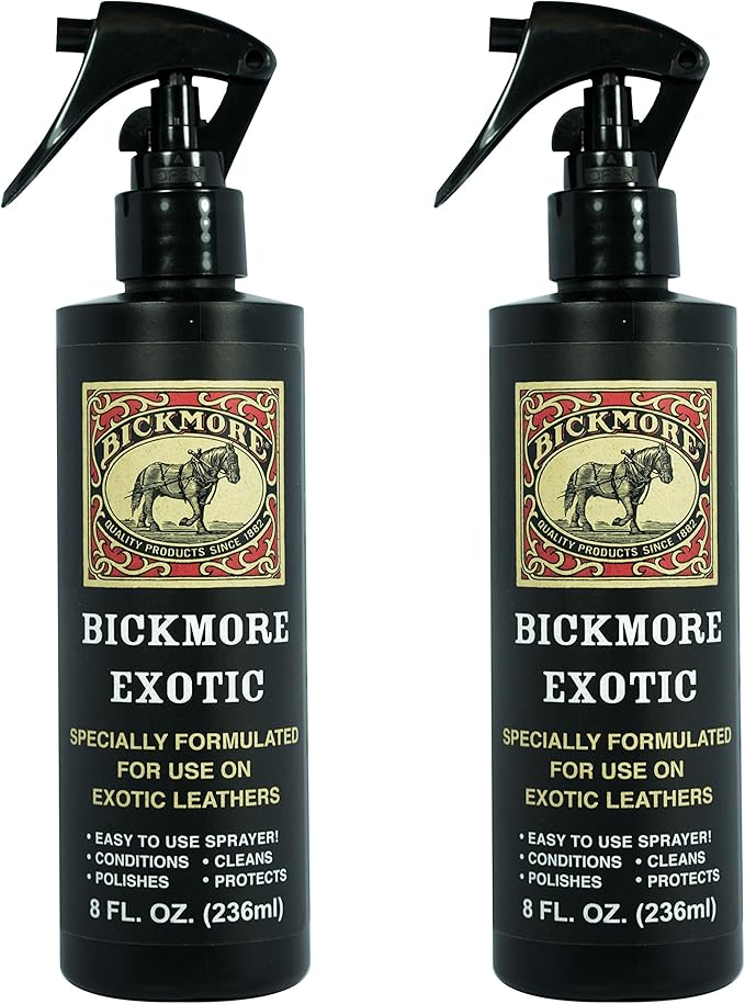 Bickmore Exotic Leather Cleaner & Conditioner for Exotic Skins and Leathers (8 Fl Oz (Pack of 2))