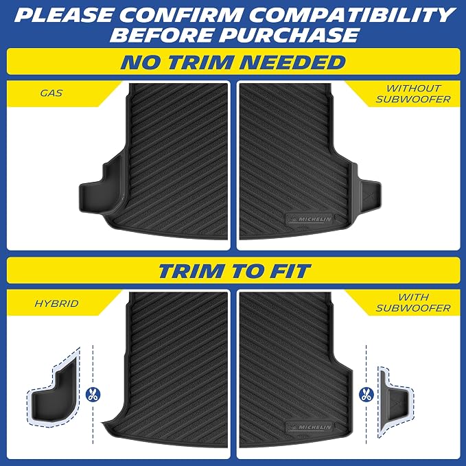 Michelin Vehicle Mats for 2025-2026 Subaru Forester Gas & Hybrid (1 Piece) | Not Fit 2025 Wilderness, All-Weather TPE Custom Fit Liner, Premier