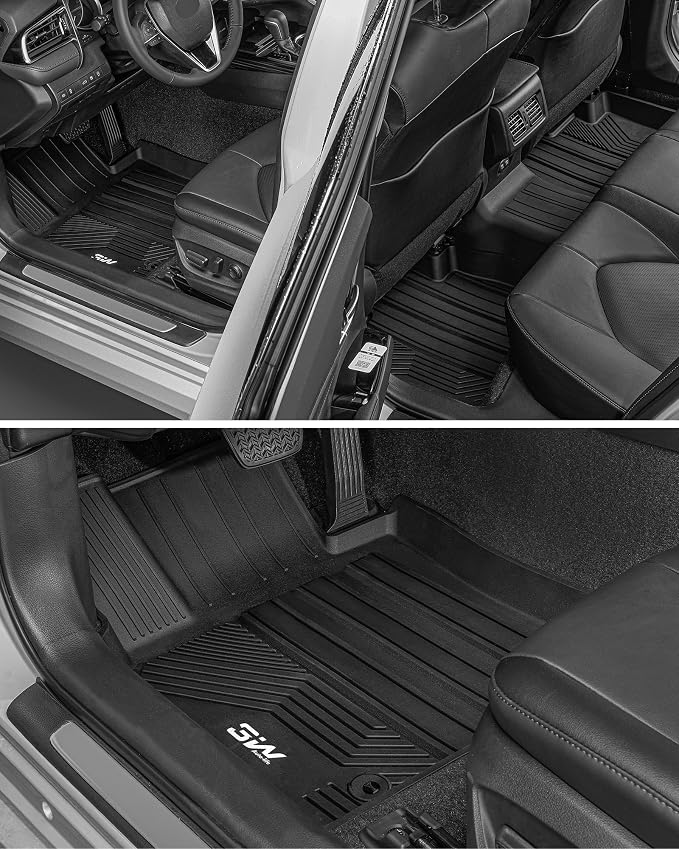 3W Floor Mats Fit for Toyota 4Runner 2013-2024/Lexus GX460 2014-2023, TPE All Weather Custom Fit Floor Liner for 4 Runner Accessories Car Mats(Fit 5 Seat/7 Seat)