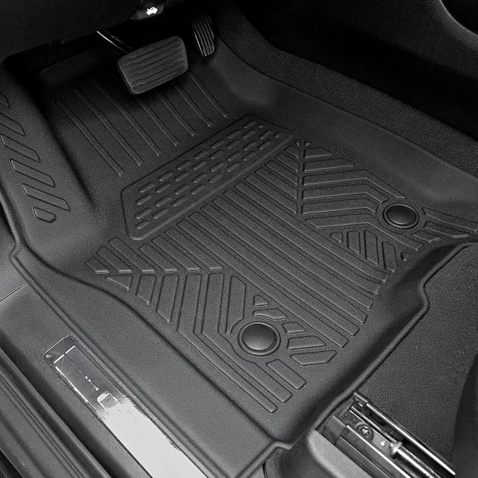 Floor Mats for Chevy Suburban/GMC Yukon XL/Cadillac Escalade ESV 2021-2026, All Weather Cargo Liner with Backrest Cover and Door Sill Guards Accessories, Full Coverage Set (Fit 7 Seats)