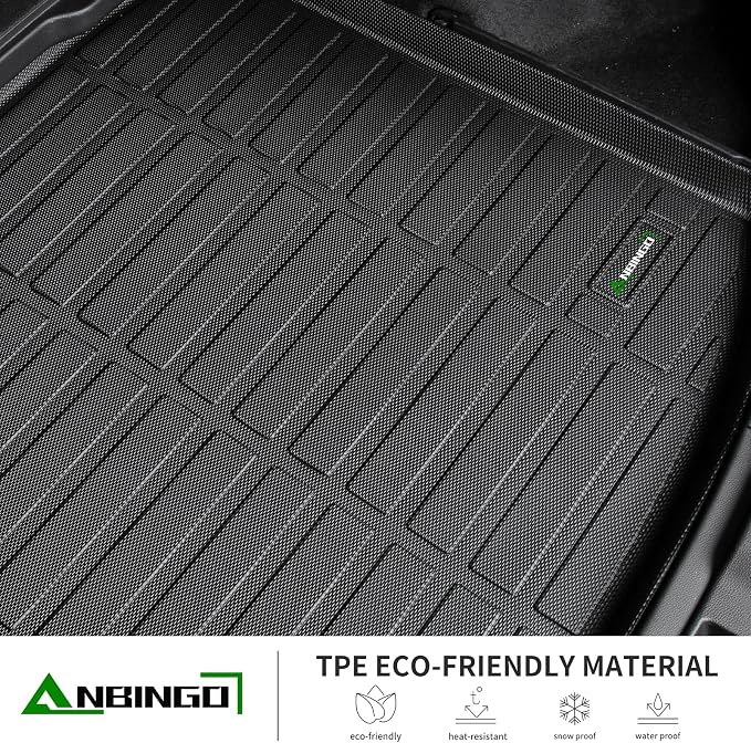 ANBINGO® Floor Mats & Cargo Liner for BMW X1 2016-2022 Car Mats Cargo Mat Custom Fit X1 All Weather Floor Liner Non-Slip Waterproof Durable TPE Rubber Accessories Full Set