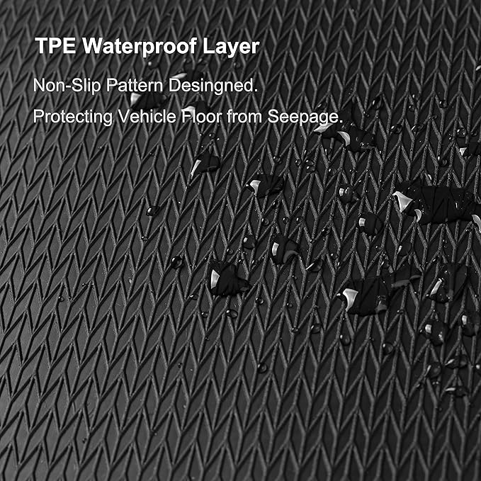 WENNEBIRD Front Carpet Floor Mats for Mercedes GLE-Class 2016-2019, 2Pc | W166, Also Fits ML-Class 2012-2015, 0.6-Inch Ultra-Thick Plush Carpet, Noise-Reducing Comfort, Waterproof TPE Layer
