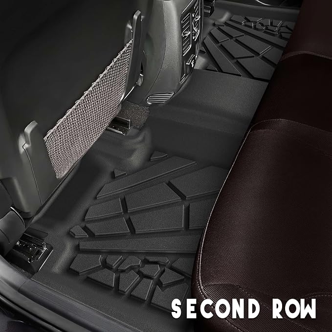 KARPAL Floor Mats for Jeep Grand Cherokee 2016-2021 / Dodge Durango 2016-2026, All Weather TPE Custom Fit Floor Liners Car Mats Accessories, Front & 2nd Row