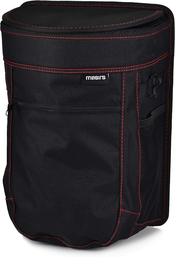 Masirs Vehicle Trash Can - Large Removable Leakproof Garbage Bag, Fasten The Car Waste Basket to Back or Front Seat Headrest. Great Garbage Can for Car, SUV, Truck, Van or Minivan.