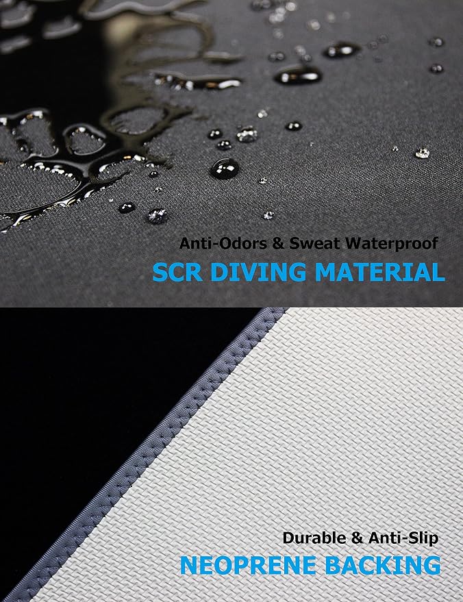 Waterproof Stain Resistant Car Seat Cover for Automotive Van Trucks and SUVs Durable Neoprene Non-Slip Seat Protector with Quick Install Design Perfect for Post Gym Yoga Workout-Black