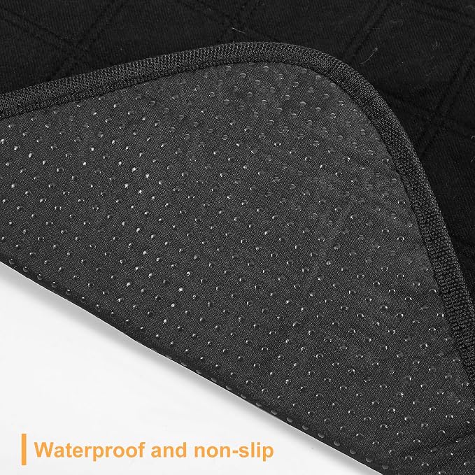 Dimeho 4 PCS Waterproof Chair Pads Reusable Seat Protector Pads Black Washable Seat Cover Non-Slip Absorbent Pee Cover for Incontinence Bed Wheelchair Adults Kids 23.6" x 17.7"