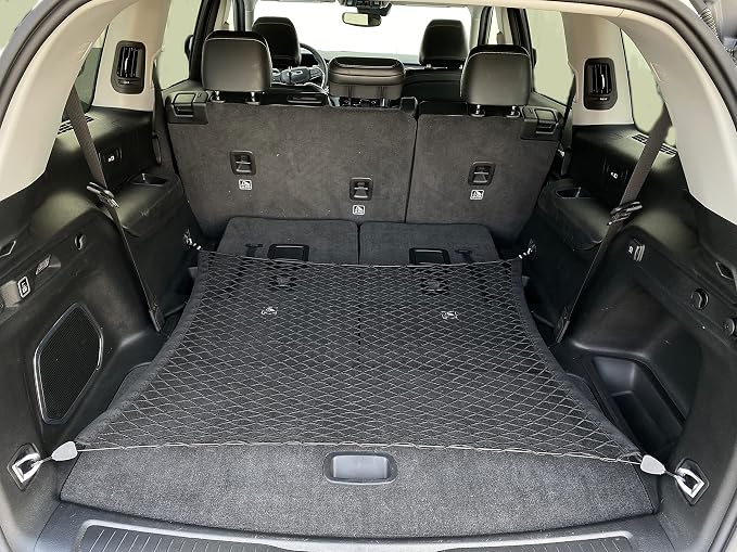 Floor Style Trunk Mesh Cargo Net for Jeep Grand Cherokee L 7 Seats 2021-2025 Car Accessories - Premium Trunk Organizers and Storage - Vehicle Carrier Organizer for Grand Cherokee L 7 Seats