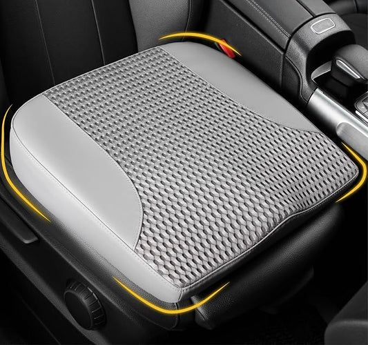 Lofty Aim Car Seat Cushion, Car Seat Pillow, Automotive Cushion | Memory Foam Car Seat Cushion for Long Driving, Butt Pillow for Pain Relief, Driver Seat Cushion for Car, Truck, Office, Gray