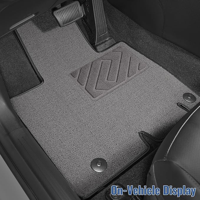 Carpet Floor Mats Fit for Chevy Equinox/GMC Terrain 2018-2024 (Not for EV) | All Weather Anti-Slip Waterproof Floor Liner - 3pcs (Gray)