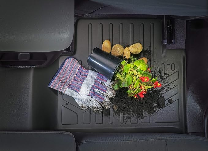 SMARTLINER Cargo Trunk Liner Floor Mat Behind 2nd Row Compatible with 2018-2025 Ford Expedition