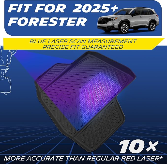 Michelin Vehicle Mats for 2025-2026 Subaru Forester Gas & Hybrid (1 Piece) | Not Fit 2025 Wilderness, All-Weather TPE Custom Fit Liner, Premier