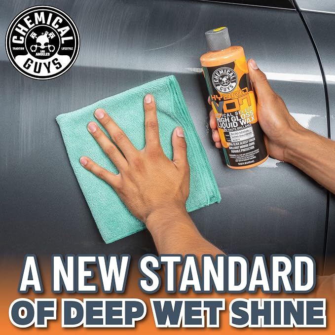 Chemical Guys, Hybrid V7 Optical Select High Gloss Liquid Car Wax, 16 oz | Liquid wax adds deep gloss and slick protection on any paint color, easy on and off, with a fresh orange scent