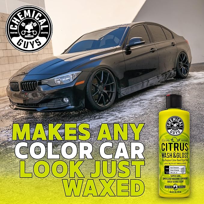 Chemical Guys, Ultimate Car Wash Bucket Kit, Dirt Trap, Mitt, Soap & Lid | Grit guard sinks debris to the bottom so it stays off your paint; a complete starter setup for safe at-home washing
