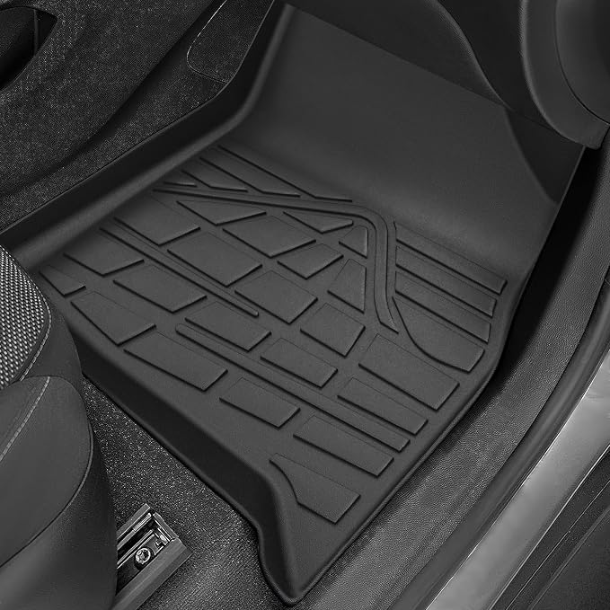 KARPAL Floor Mats for 2018-2023 Chevy Traverse/ 2024 Traverse Limited Only 7 Seats, with 2nd Row Bucket Seats, All-Weather TPE Custom Fit Floor Liners Car Accessories