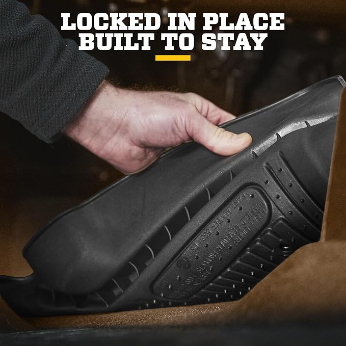 Husky Liners X-act Contour Floor Mats | Fits 2015-2026 Ford F-150 Standard CAB | Front Row, 2-pc Black - 52751
