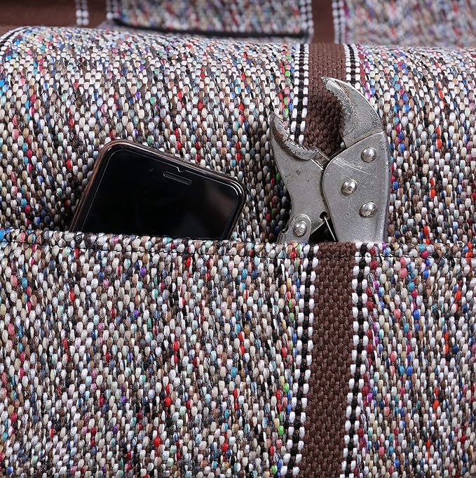 West Coast Auto Universal Baja Saddle Blanket Bench Full Size Seat Cover Fits Ford, Chevrolet, Dodge, and Full Size Pickup Trucks (Brown)