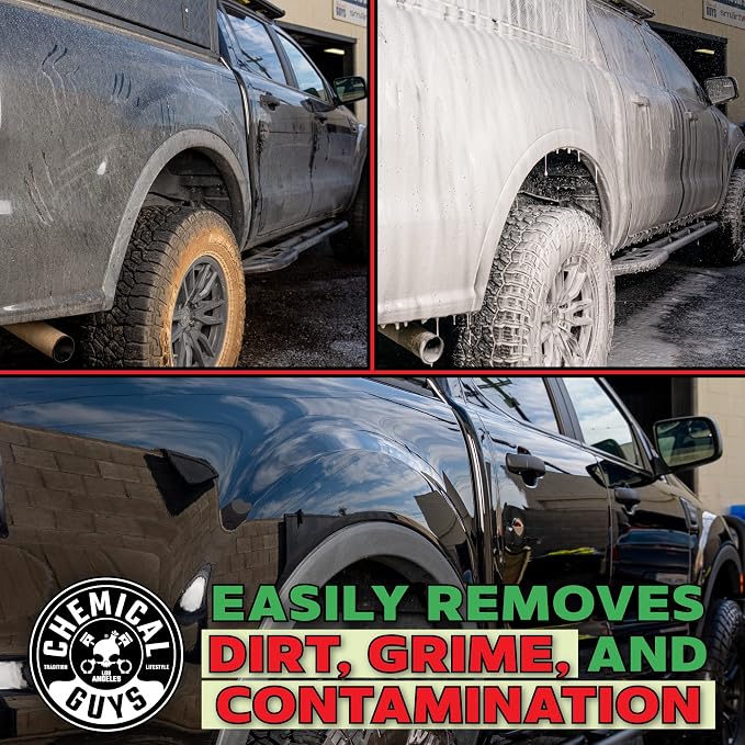 Chemical Guys, Watermelon Snow Foam Car Wash Soap, Foam Cannon, 1 Gallon | High-foaming pH-balanced suds for cannons, guns or buckets, gentle on wax and coatings, fresh watermelon scent