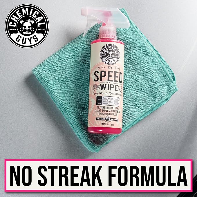 Chemical Guys, Speed Wipe Quick Detailer Spray, High Gloss Shine, 16 oz