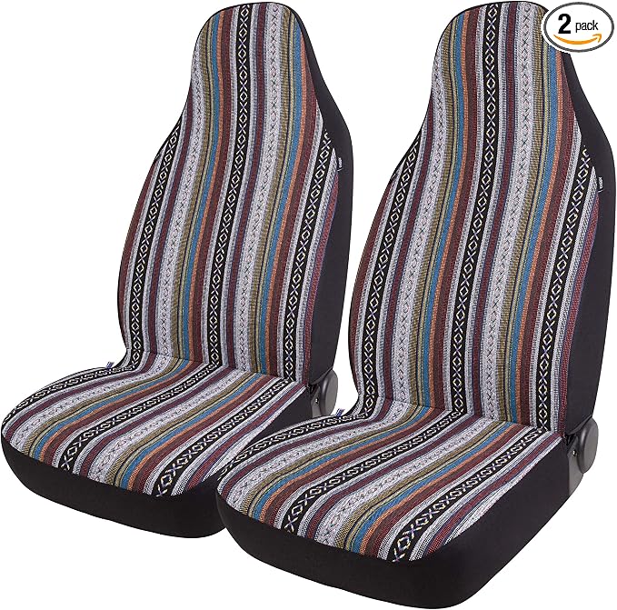 West Coast Auto Baja Blanket Bucket Seat Cover for Car, Truck, Van, SUV - Airbag Compatible (2PCS National)