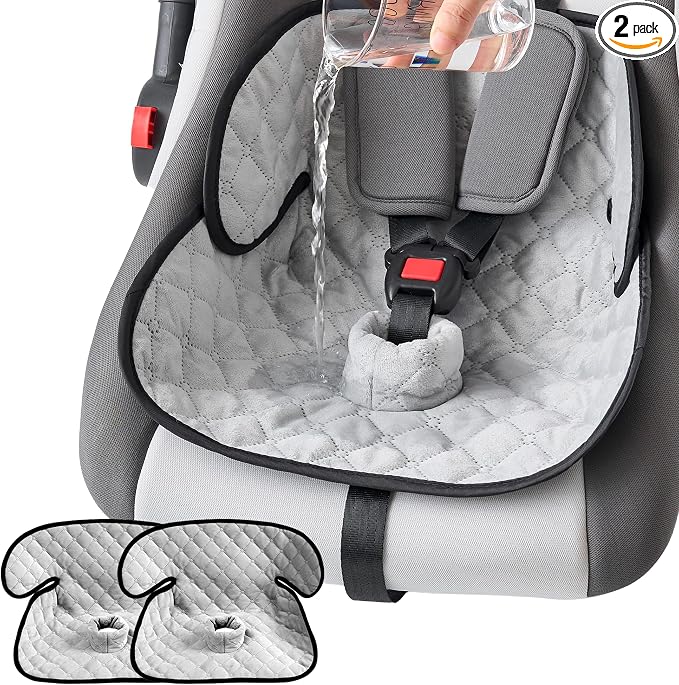 2 Pack Waterproof Piddle Pads Carseat Potty Training Car Seat Protector Waterproof Car Seat Liner Cover to Prevent Pee