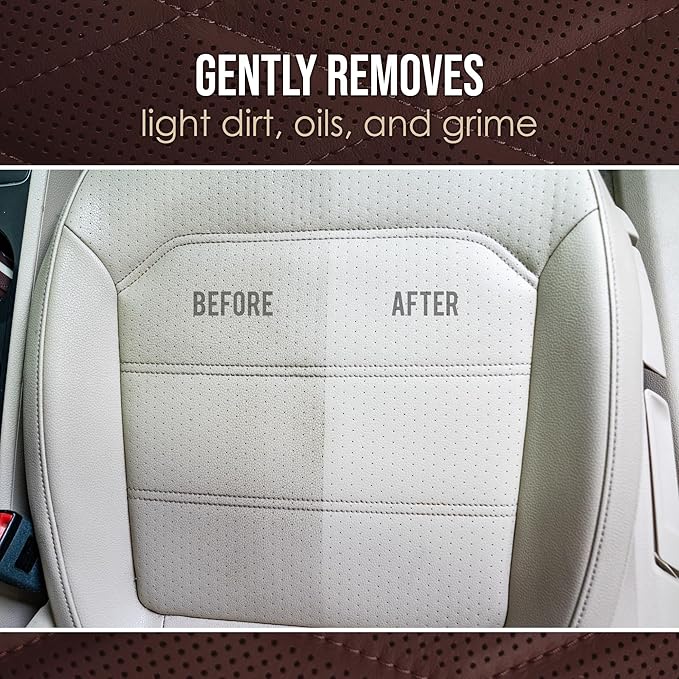 Chemical Guys VentRight Perforated Leather Cleaner and Conditioner, 16 Oz | Deep cleaning leather cleaner for ventilated seats with added protection removes dirt, oils, residue and grime