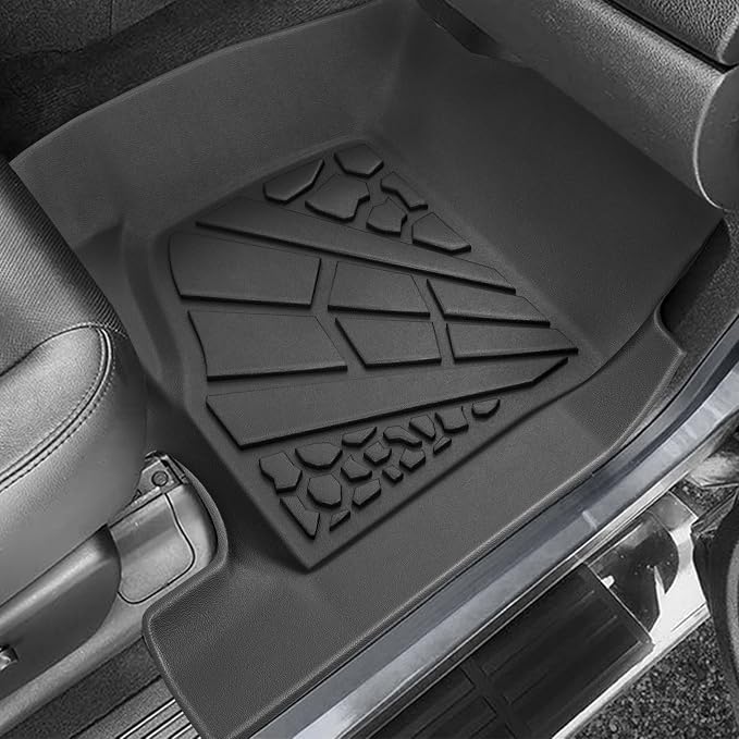 KARPAL Floor Mats for 2007-2014 Chevy Tahoe/Suburban/GMC Yukon/Yukon XL/Denali (No Hybrid Models), All-Weather TPE Custom Fit Floor Liners Car Accessories