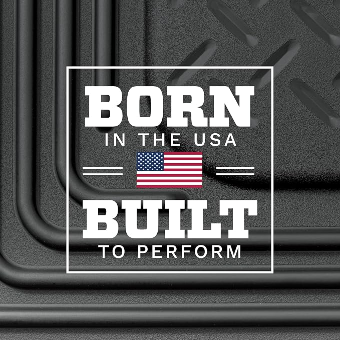 Husky Liners X-act Contour Floor Mats | Fits 2015-2026 Ford F-150, 2022-2026 Lightning, SuperCrew (Crew Cab) & SuperCab (EXT Cab) | Front Row, 2-pc Black - 53341