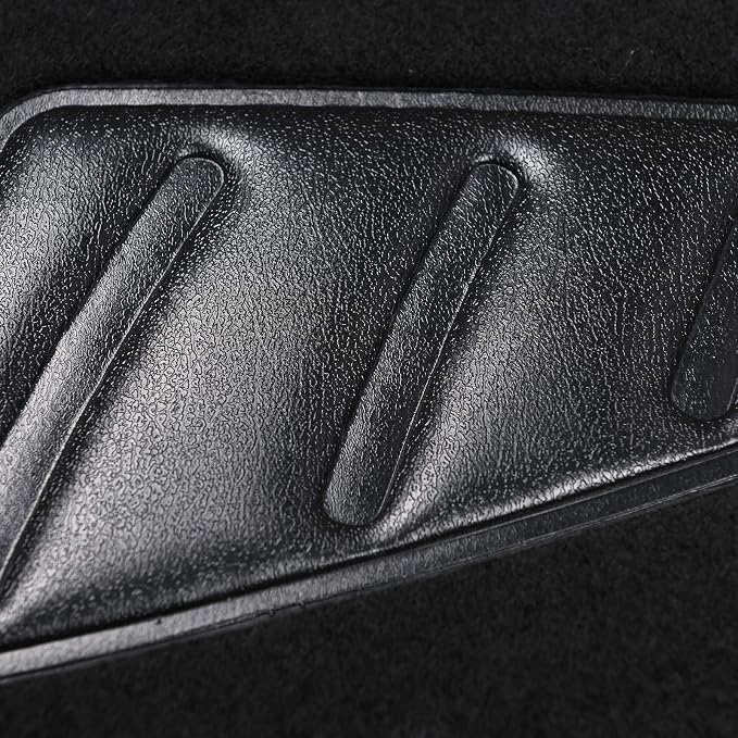 August Auto Universal Fit Flower 4PC Carpet Car Floor Mats with Heelpad Fit for Sedan, SUVs, Truck, Vans