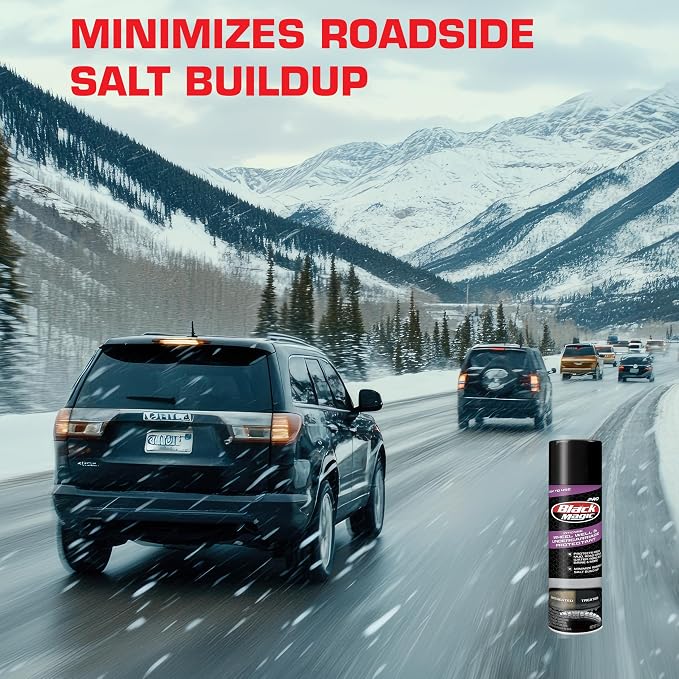 Black Magic 120252 Pro Wheel Well & Undercarriage Protecant from Water, Mud, Roadside Salt Build up & More, Restores to Like New Finish